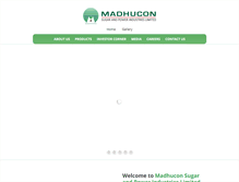 Tablet Screenshot of madhuconsugars.com